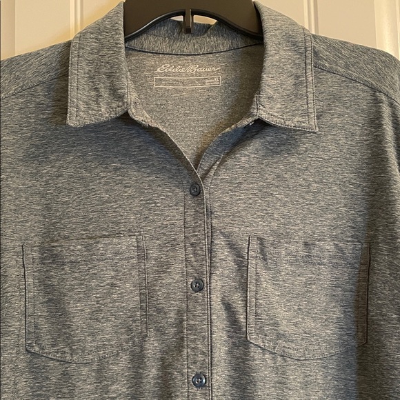 Eddie Bauer Charcoal Long Sleeve Shirt - Picture 4 of 8